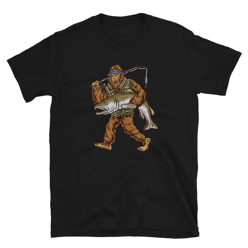 Salmon Fishing Shirt Salmon Bigfoot 