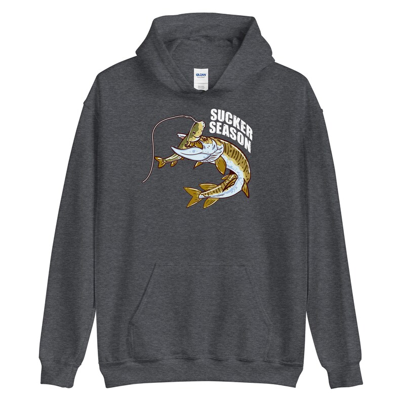 Muskie Angeln Hoodie: Kuschelige Baumwollmischung - weich und langlebig Bild 3