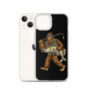 Capa para iphone Walleye, Capa para telefone de pesca, iPhone Bigfoot, Pesca Bigfoot, Pescadores Bigfoot, Walleye, Sauger, Pesca Walleye