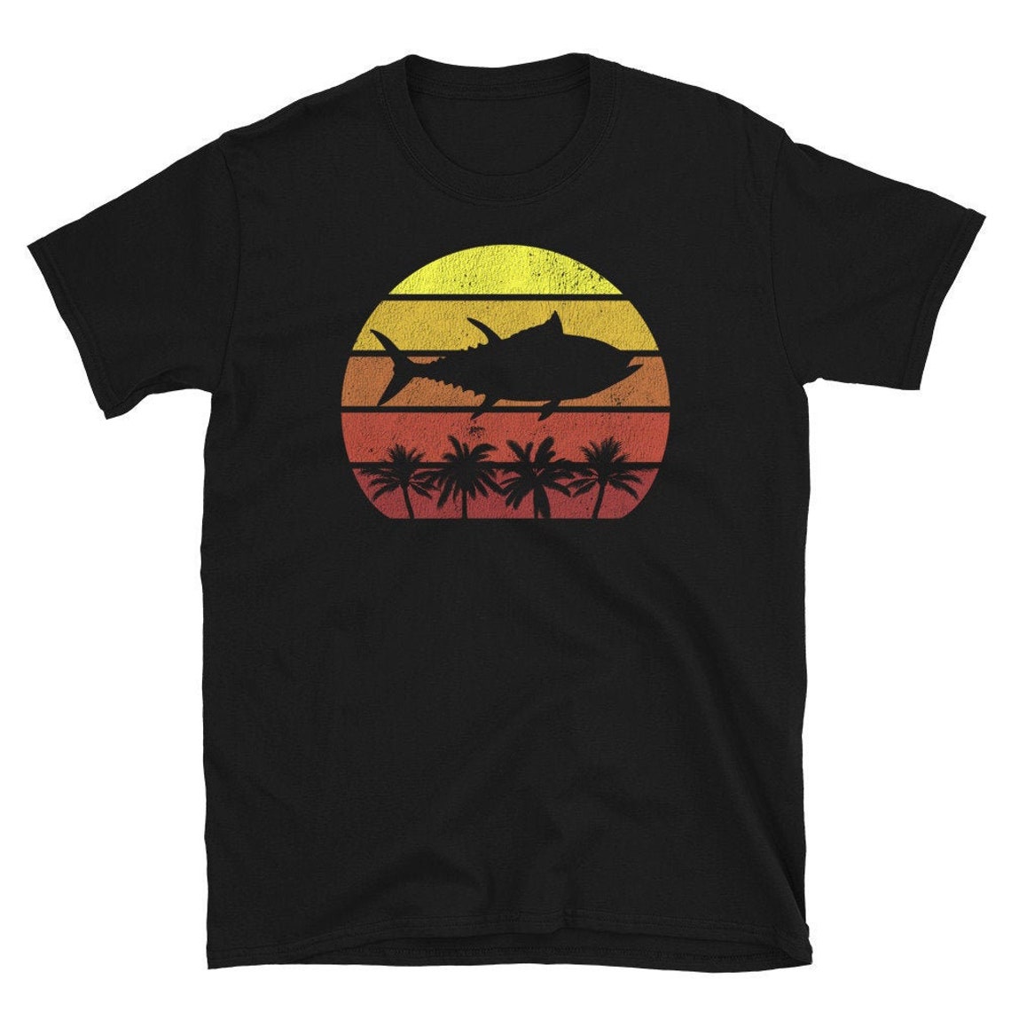 Retro Tuna Fishing TShirt Yellowfin Tuna TShirt tuna Etsy