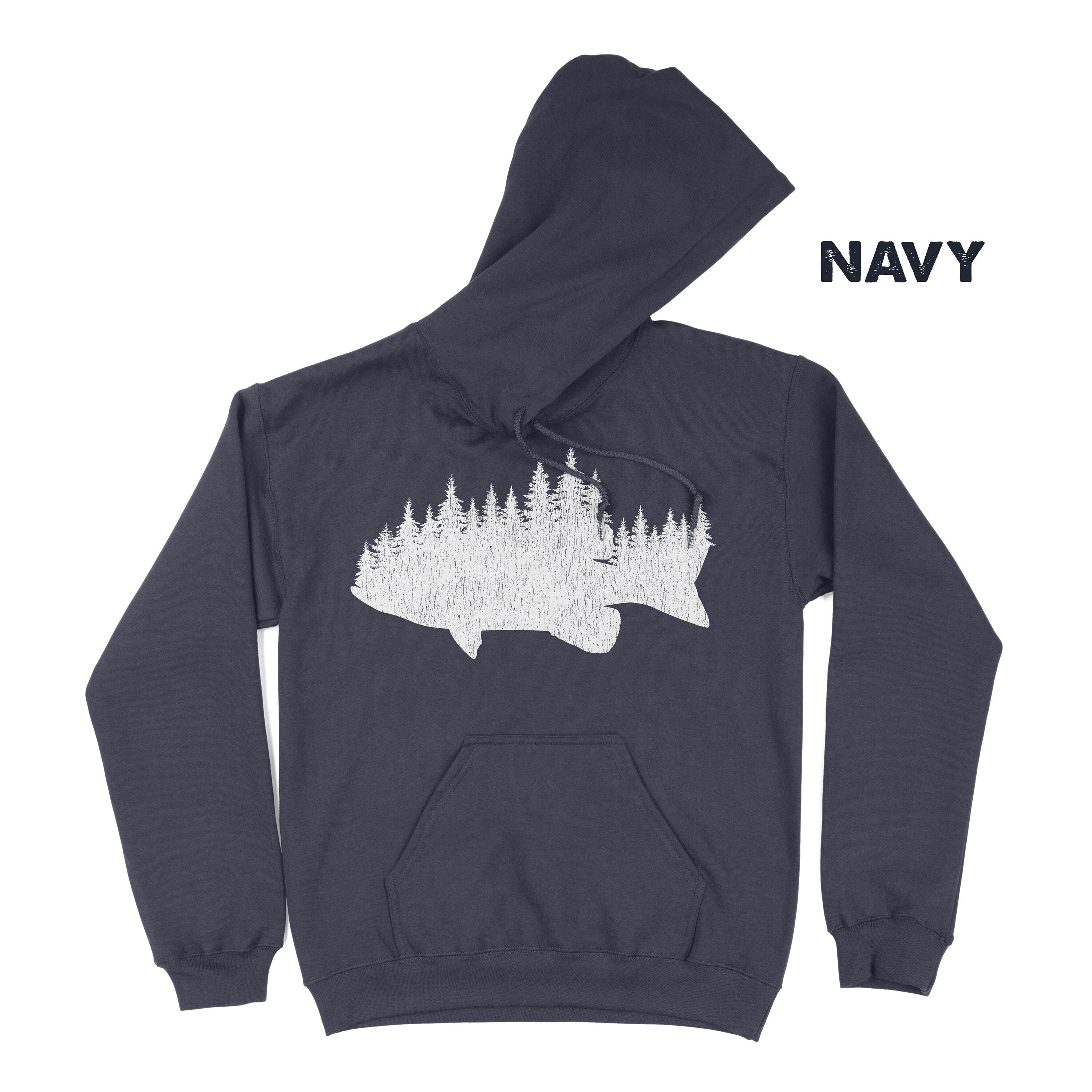 Bass Fishing Hoodie Bass Fishing Hooded Sweatshirt Fishing Shirt