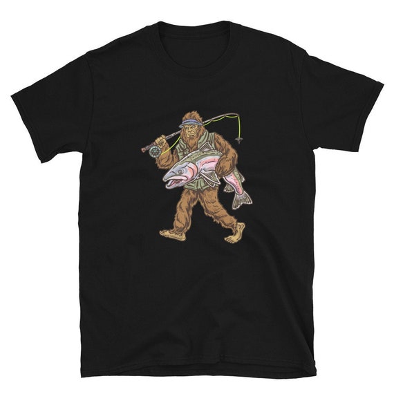 Steelhead Fishing Shirt , Steelhead Bigfoot Shirt , Steelhead Fishing ,  Mens Fishing Gift , Womens Fishing Gift , Trout Fishing Shirt 