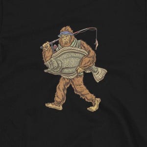 Flounder Fishing T-Shirt , Flounder Bigfoot Gift , Flounder , Sasquatch Fishing , Flounder Fishing , Mens Fishing Gift , Womens Fishing Gift