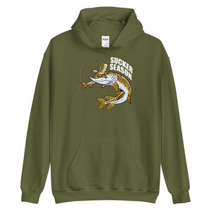 Muskie Angeln Hoodie: Kuschelige Baumwollmischung - weich und langlebig Bild 4