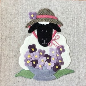 Be-Ewe-tiful Wolle Applikationen digitaler download Schnittmuster Schaf Schafe für Frühling oder Mai