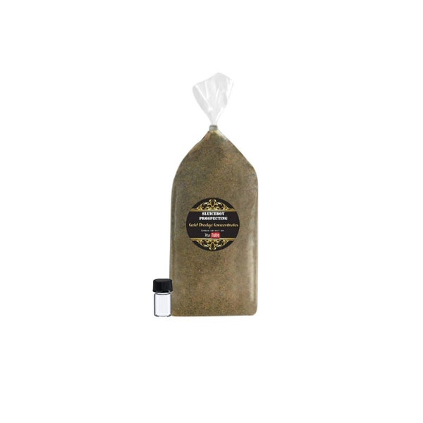 Gold Paydirt | 7.5oz Bag | Unsearched  Paydirt | Guaranteed Gold + Free Glass Vial