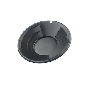 Gold Pan 8&quot; | Black Green OR Blue | Double-Riffle | Plastic | Durable Pan for Gold Panning Mining