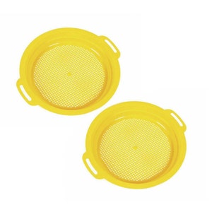 9&quot; Classifying Screen - PACK of 2 - Sand Sieve for our Gemstone Paydirt! Plastic Sand Sieve - Earth Sifter
