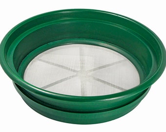 1/50" Classifier | Sifting Pan | Stainless Steel | Earth Sifter Screen |  Stackable | Gold Mining Sieve | Gem Screen