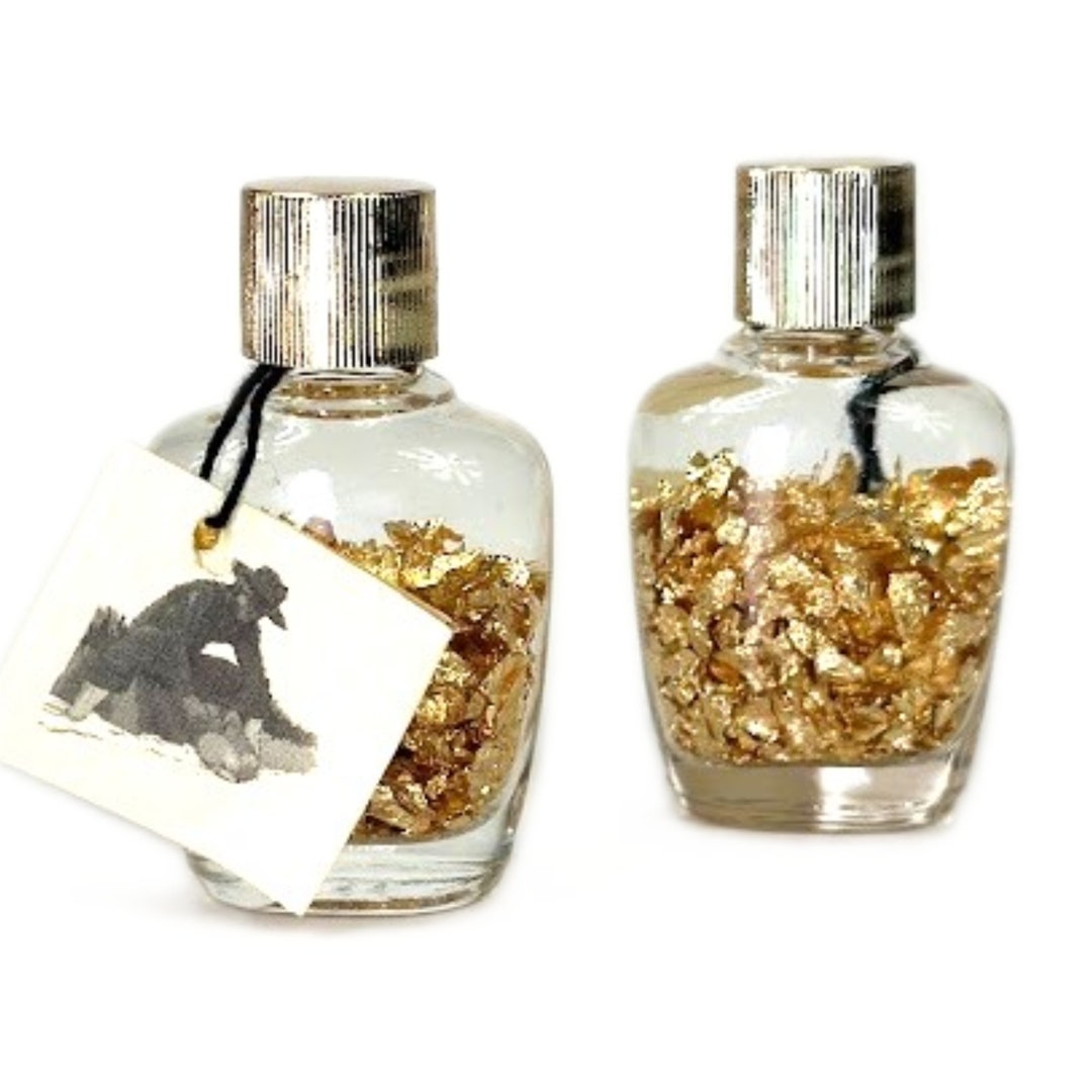 Gold Flake Bottles Authentic Brazilian Gold Flakes Floating Gold in