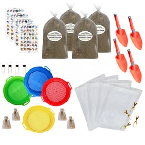 Gemstone Mining! GEM PARTY Kits | LARGE 8 Pound Paydirt Kits | Goody Bags Gem Party Gem Dig