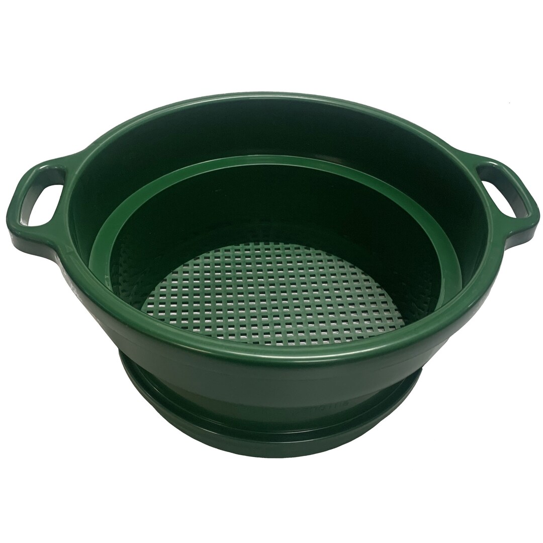 1/4 Mesh Classifier 6 Deep Green Plastic Screen With Handle Stackable ...