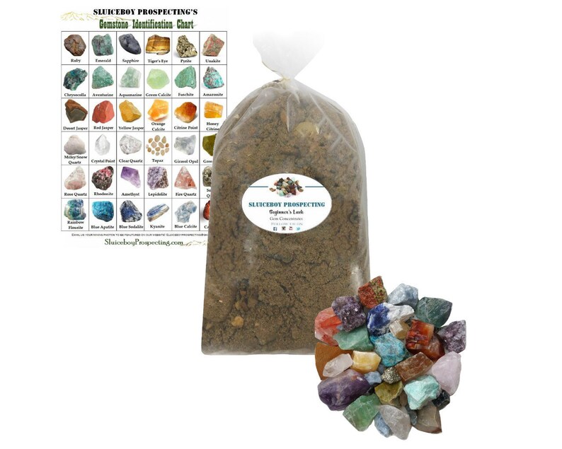 8lb Bag of Raw Gem Mining Paydirt Rough Stone Mix Gemstone Etsy