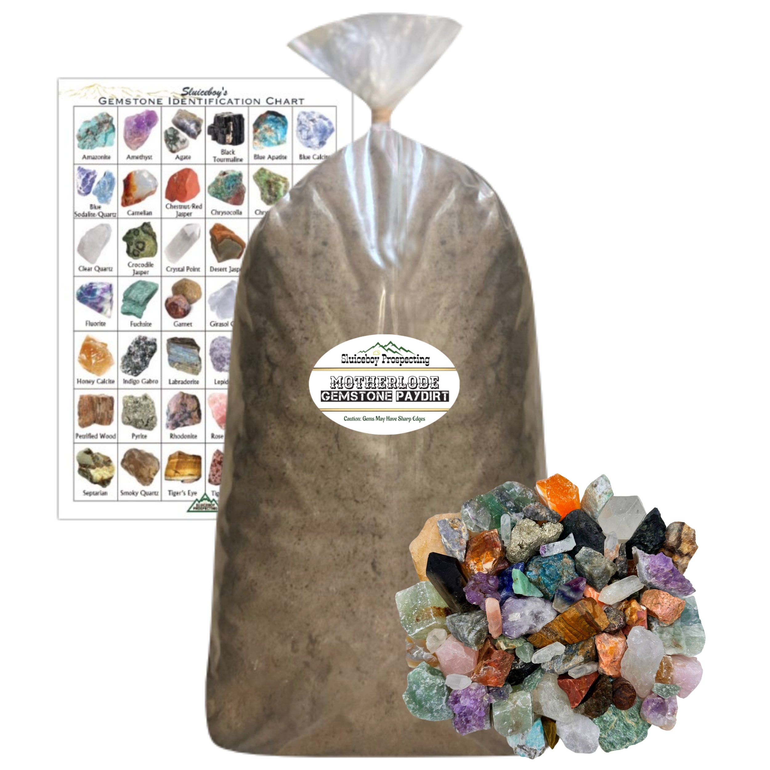 18+ Lb. Motherlode Bag of Gem Mining Paydirt | LARGE Rough Stone