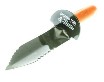 13" Serrated Edge Shovel Digger | Shovel Tool Metal Detecting Prospecting | Serrated Edge Digger | Bundle with Sand Scoop