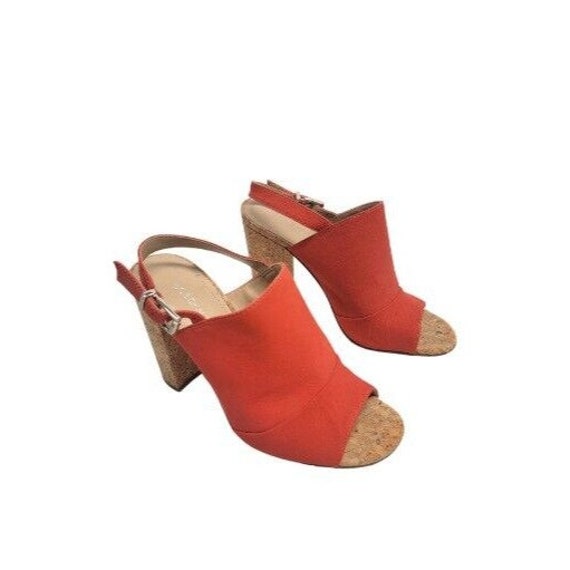 BCB Generation Womens Red Cork Heels Shoes Size 7 - image 2