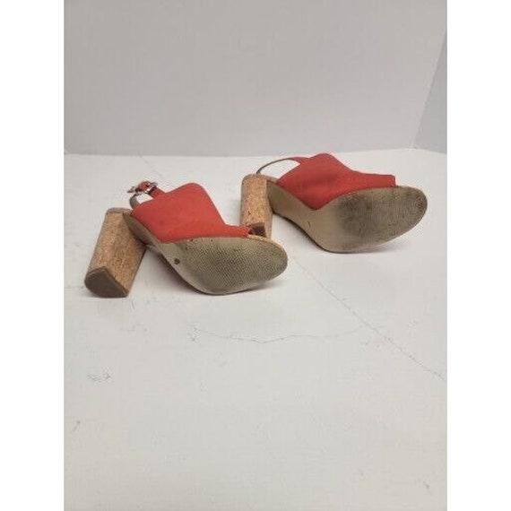 BCB Generation Womens Red Cork Heels Shoes Size 7 - image 5