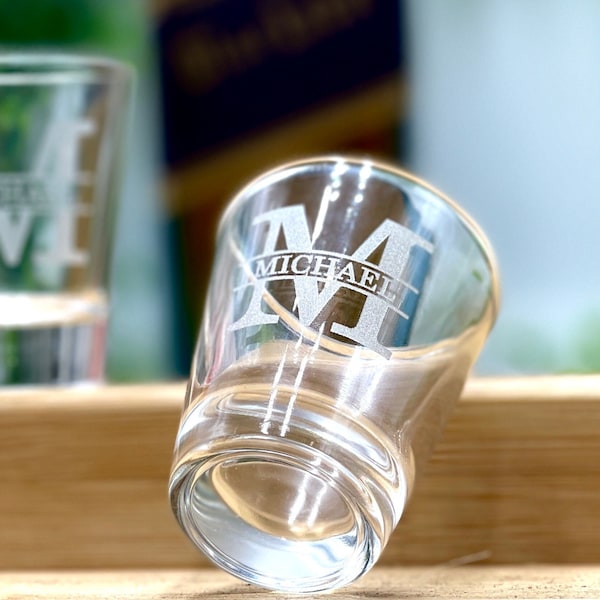 Engraved Shot Glasses - Personalized Shot Glass for Drinking, Bachelor Party Gift Ideas, Party Glasses Drinking Games, Wedding Favor Gifts