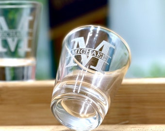 Engraved Shot Glasses - Personalized Shot Glass for Drinking, Bachelor Party Gift Ideas, Party Glasses Drinking Games, Wedding Favor Gifts