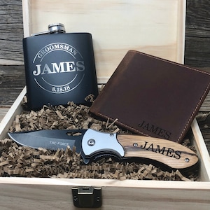 Groomsmen Proposal, Groomsmen Gift Set, Groomsmen Gift Box, Groomsmen Flask, Groomsmen Wallet, Groomsmen Gift, Will You Be My Groomsman Gift