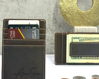 Personalized Money Clip Wallet - Father's Day Personalized Gifts - Engraved Money Clip Wallet - Father's Day Wallet - Gifts for Dad
