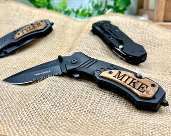 Personalized ENGRAVED KNIVES Special Gifts for Valentine's Day Meaningful Birthday Gift Ideas Custom Knife for Coworkers Gifts for Husband