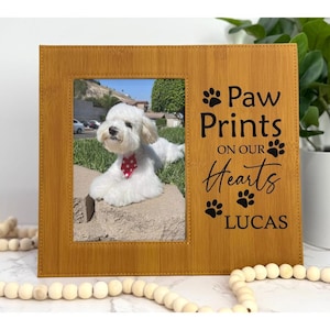 Personalized Dog Memorial Frame – Custom Pet Loss Gift with Dog’s Name – Dog Tribute – In Loving Memory Dog Frame – Picture Frame Gift