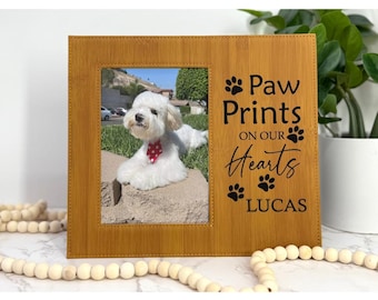 Personalized Dog Memorial Frame – Custom Pet Loss Gift with Dog’s Name – Dog Tribute – In Loving Memory Dog Frame – Picture Frame Gift