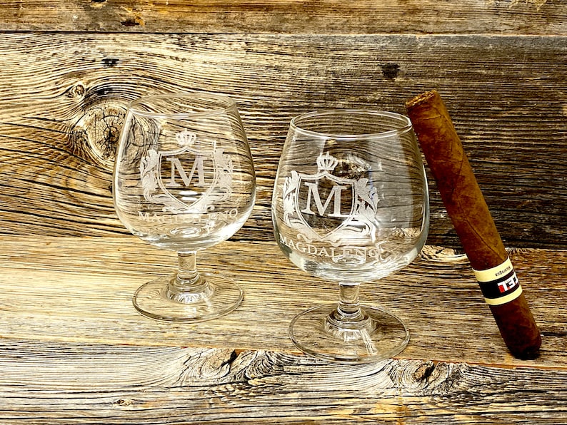 Personalized Brandy Glass Cognac Glass Brandy Snifter Gift Etsy