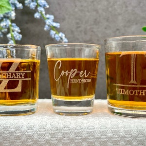 Engraved Shot Glass, Personalized Shot Glass Gift for Party, Family and Friends Party Shot Glasses