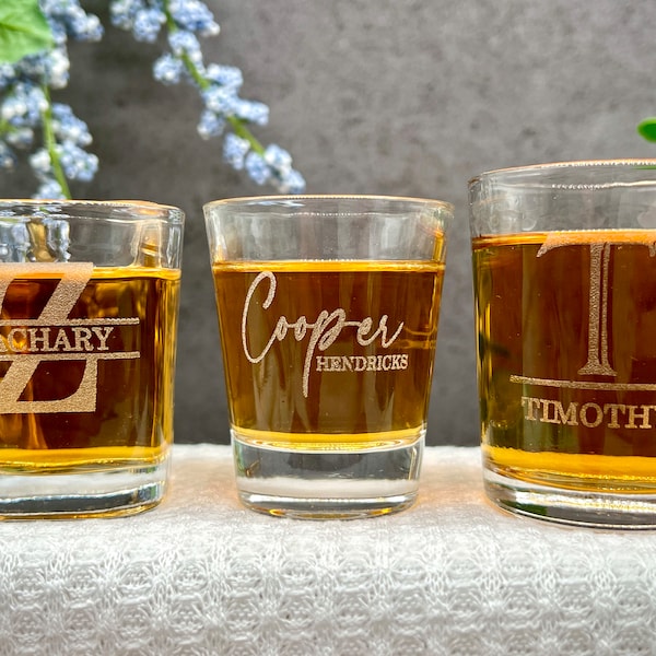 Engraved Shot Glass, Personalized Shot Glass Gift for Party, Family and Friends Party Shot Glasses