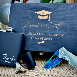 Personalized Graduation Box Set Gifts for Him Class of 2024 College Graduates