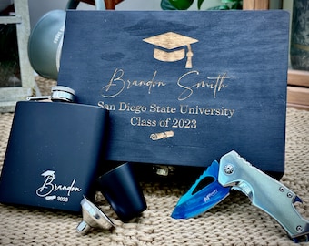 Personalized Graduation Box Set Gifts for Him Class of 2024 College Graduates