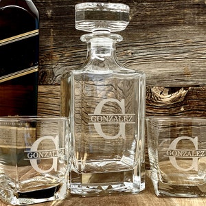 Glass Whiskey Decanter for Men Boyfriend Anniversary Gift - Etsy