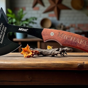 Personalized Throwing Axe Hatchet Gift for Groomsmen Proposal