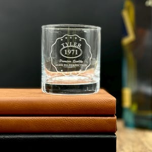 Personalized Whiskey Glass - Engraved Birthday Whiskey Glass - Birthday Gifts for Him - Birthday Gifts - Men Birthday Gift - Gifts for Him
