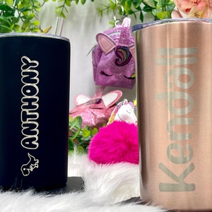 Engraved Easter Gift for Kids Stainless Steel 12 oz Tumbler Cup and Jewelry Case Gifts for Girls image 9