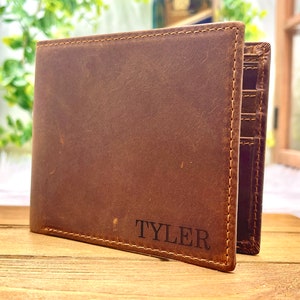 Regalo de agradecimiento de billetera personalizada para padrinos de boda Ideas de regalo - Cartera de cuero, Regalo de padrinos de boda, Regalo de oficiante, Regalo del padre del novio