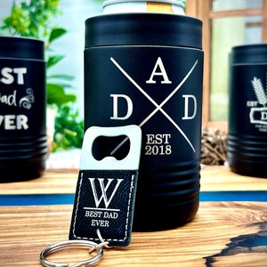 Engraved Valentine's Gifts for Dad, Personalized Beer Can Cooler Gift for Dad, Birthday Cup for Dad, Money Clip Gift for Him, Gift from Son