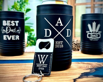 Engraved Father's Day Gifts for Dad, Personalized Beer Can Cooler Gift for Dad, Birthday Cup for Dad, Money Clip Gift for Him, Gift from Son