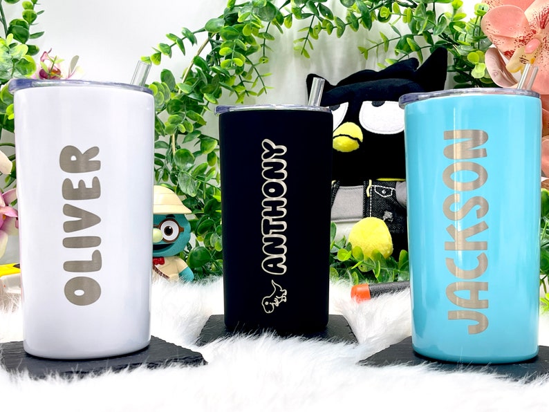 Engraved Easter Gift for Kids Stainless Steel 12 oz Tumbler Cup and Jewelry Case Gifts for Girls image 7