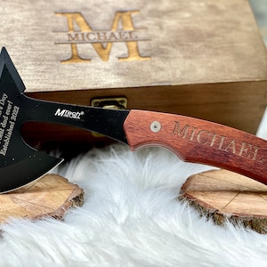 Personalized Throwing Axe Hatchet Gift for Groomsmen Proposal