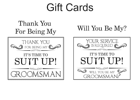 Hippowarehouse Funny Groomsman Thank You Card - A5 Personalised Birthday Card For Him/Her, Blank Inside, With Envelope