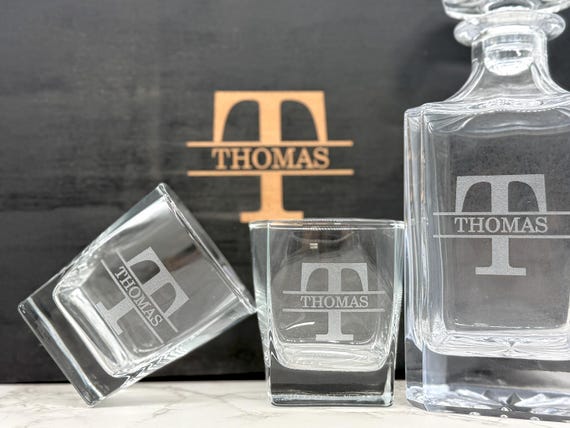 2,000+ favorites don't lie — a beautifully engraved whiskey decanter set that consistently lands as the go-to 'wow' gift for the men in your life.