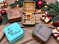 Personalized Travel Jewelry Case: Custom Organizer for Women, Bridesmaid or Valentine's Day Gift