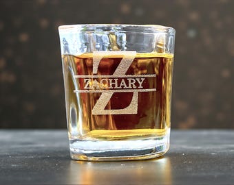 Personalized Shot Glass with Custom Engraving – Groomsmen Gift, Wedding Favor or Bachelor Party Glasses