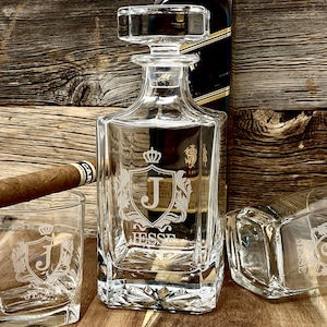 Husband Anniversary Gift, Anniversary Gifts for Him, Husband Birthday Gift, Boyfriend Birthday Gift for Men, Decanter and Whiskey Glasses