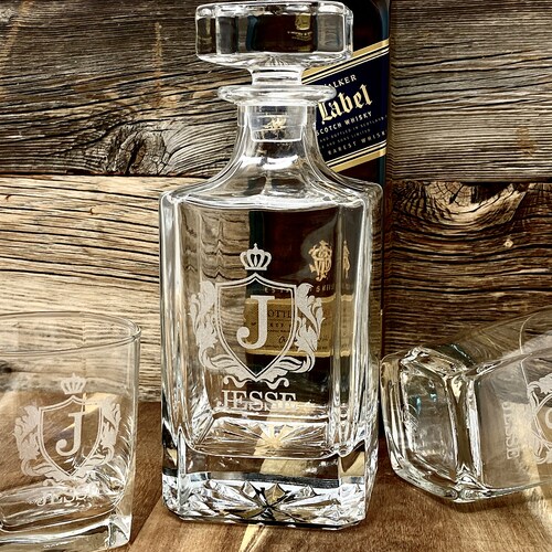 Whiskey Glasses and Decanter - Anniversary Gift for Husband, Boyfriend Birthday Gift, Husband Birthday Gift, Husband Anniversary Gifts