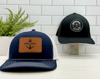 Personalized Bachelor Party Hats - Personalized Groomsmen Hats - Engraved Trucker Hat - Groomsmen Gifts - Personalized Caps - Trucker Hat