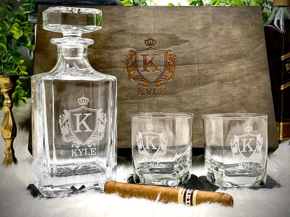 Valentine's Day Gifts for Him Gift for Husband, Anniversary Gift for Boyfriend,  Birthday Gifts for Men, Dad Gifts Decanter Whiskey Glasses 
